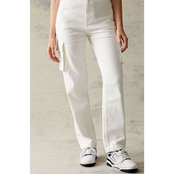 PacSun White Cargo Dad Jeans Size 26‎ - Picture 8 of 14